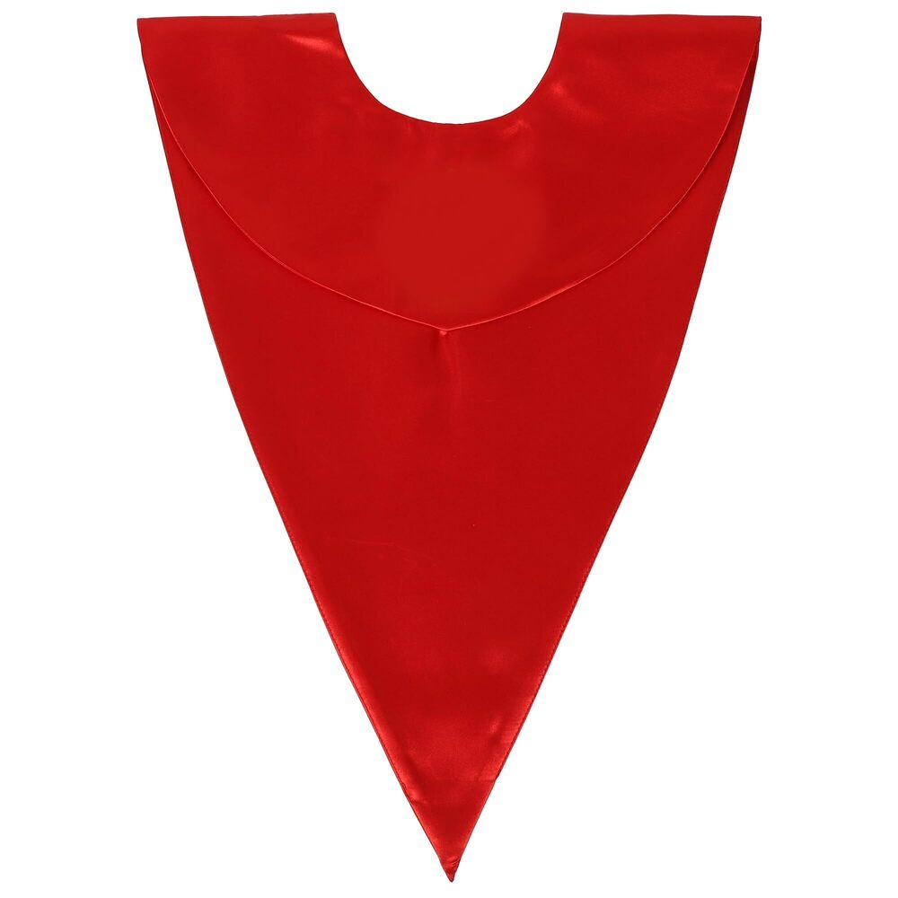 3512 Unisex V-Shape Church Choir Stole with Embroidered Plain Solid Color